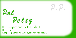 pal peltz business card